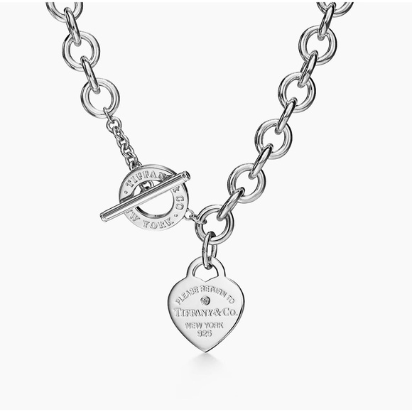 Authentic 16in Return to Tiffany Heart Tag Necklace - Picture 1 of 6